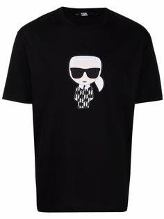 Karl Lagerfeld футболка с логотипом Ikonik Karl