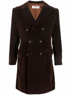 A.N.G.E.L.O. Vintage Cult бархатное двубортное пальто 1960-х годов