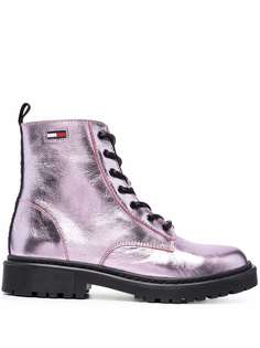 Tommy Hilfiger ботинки с эффектом металлик