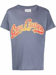 Greg Lauren футболка с логотипом Groovy