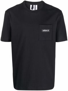 adidas футболка с нашивкой-логотипом