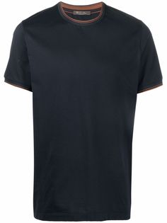 Loro Piana футболка с контрастной отделкой