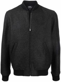 A.P.C. бомбер с контрастным воротником