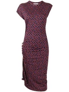 Paco Rabanne платье с цветочным принтом