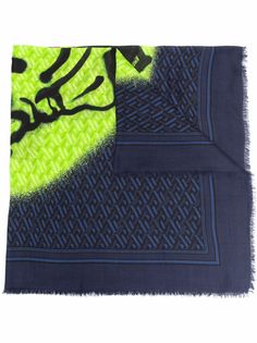 Versace шелковый платок с принтом Medusa