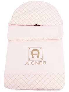Aigner Kids дутый конверт с вышитым логотипом