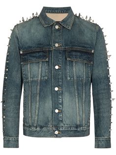 Givenchy джинсовая куртка с заклепками
