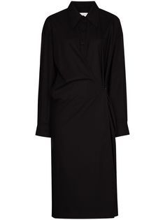 Lemaire LEMAIRE DRS KNEE VN LS TWSTD BTTN DTL AS