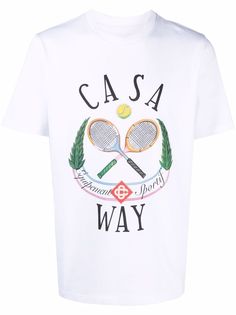 Casablanca футболка с графичным принтом