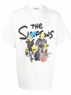 Balenciaga футболка с принтом The Simpsons