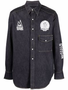 Moncler Genius 1952 джинсовая рубашка на пуговицах