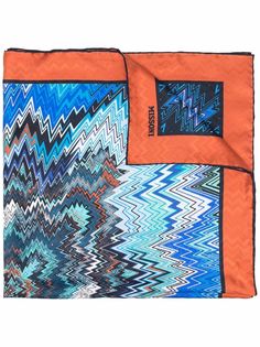 Missoni шелковый платок с абстрактным принтом