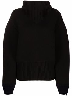 Bottega Veneta джемпер в рубчик с объемными рукавами