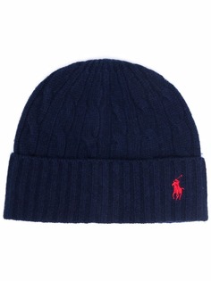 Polo Ralph Lauren шапка бини Polo Pony фактурной вязки