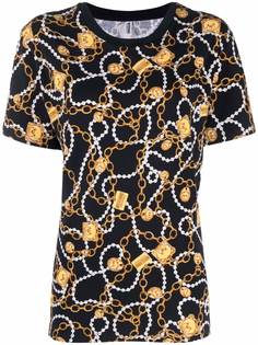 Moschino футболка Teddy Chain из джерси