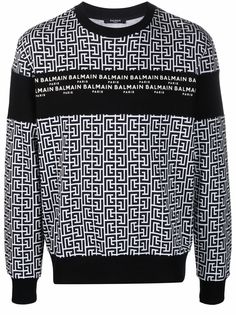 Balmain толстовка с монограммой