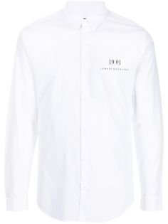 Armani Exchange рубашка с длинными рукавами и логотипом