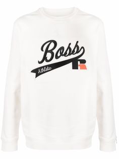 BOSS толстовка с вышитым логотипом
