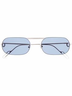 Cartier Eyewear солнцезащитные очки в овальной оправе