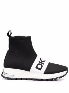 DKNY кроссовки-носки с логотипом
