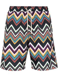 Missoni плавки-шорты с узором зигзаг