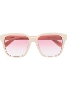 Alexander McQueen Eyewear солнцезащитные очки Graffiti в квадратной оправе