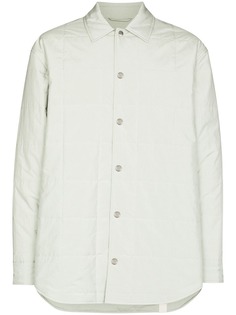 Jil Sander стеганая куртка-рубашка на пуговицах