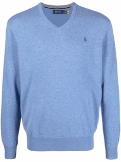 Polo Ralph Lauren шерстяной джемпер V-образным вырезом