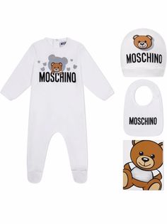 Moschino Kids комплект для новорожденного с принтом Teddy Bear