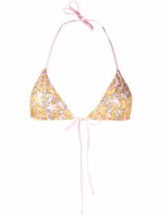 Versace лиф бикини с принтом Barocco