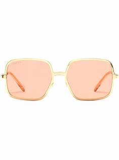 Gucci Eyewear солнцезащитные очки в массивной оправе