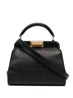 Thom Browne SMALL DOCTOR BAG IN PEBBLE GRAIN LEATHER - L24, H26, W12