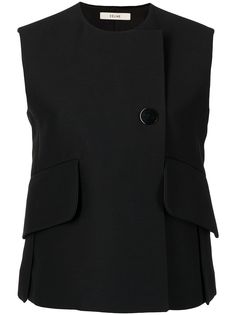 Céline Pre-Owned жилет pre-owned с круглым вырезом