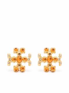 Tory Burch серьги с кристаллами