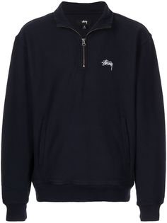 Stussy толстовка с воротником на молнии