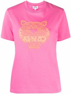 Kenzo футболка с вышитым логотипом