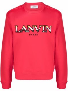 LANVIN толстовка с вышитым логотипом
