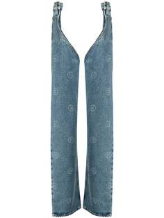 Martine Rose джинсы с контрастной вставкой