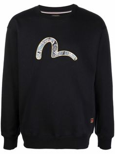 Evisu толстовка с вышитым логотипом