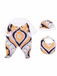 Emilio Pucci комплект для новорожденного с абстрактным принтом