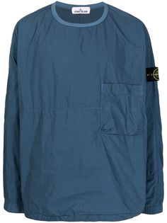 Stone Island толстовка с нашивкой-логотипом