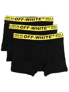 Off-White комплект из трех пар боксеров с логотипом