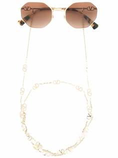 Valentino Eyewear солнцезащитные очки с цепочкой
