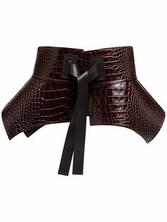 LOEWE ремень с тиснением под крокодила
