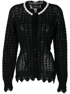 Simone Rocha кардиган с декоративным жемчугом