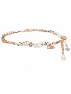Dolce & Gabbana цепочный ремень с жемчугом