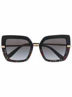 Dolce & Gabbana Eyewear солнцезащитные очки в массивной оправе