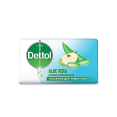 Мыло для рук Dettol с алоэ вера антибактериальное кусковое 100 г