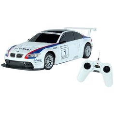 Легковой автомобиль Rastar BMW M3 (48300) 1:24 20 см белый/черный