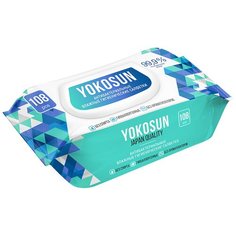 Влажные салфетки YokoSun антибактериальные гигиенические, 108 шт.